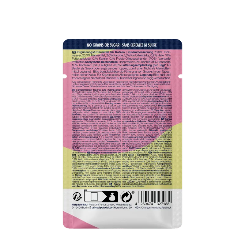 Pets Deli Functional Suppe Snack-Functional Suppe Digest Huhn 40g